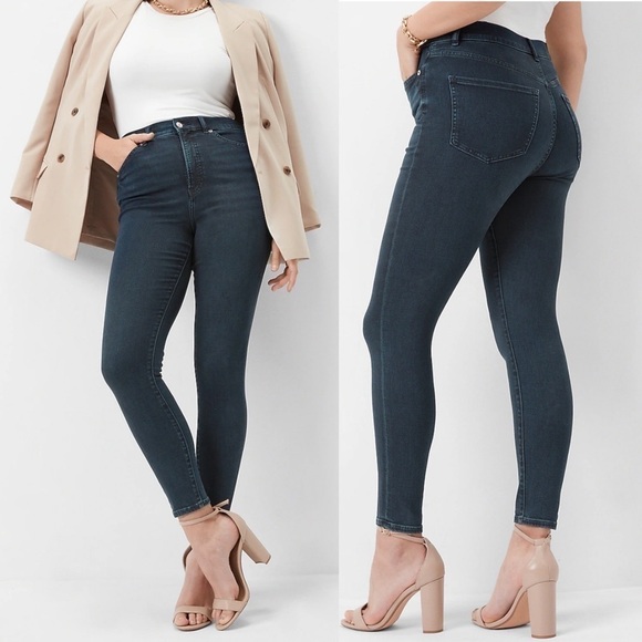 Express NWOT High Rise Denim Perfect Skinny Jeans - Picture 1 of 7